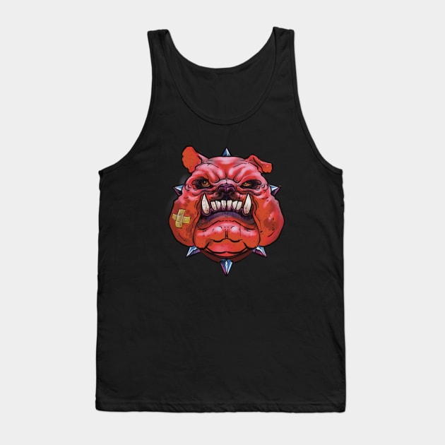 pink bull dog Tank Top by Paskalamak